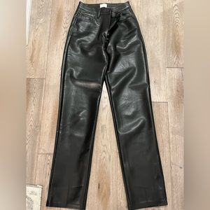 Aritzia Wilfred Melina vegan leather Pant.